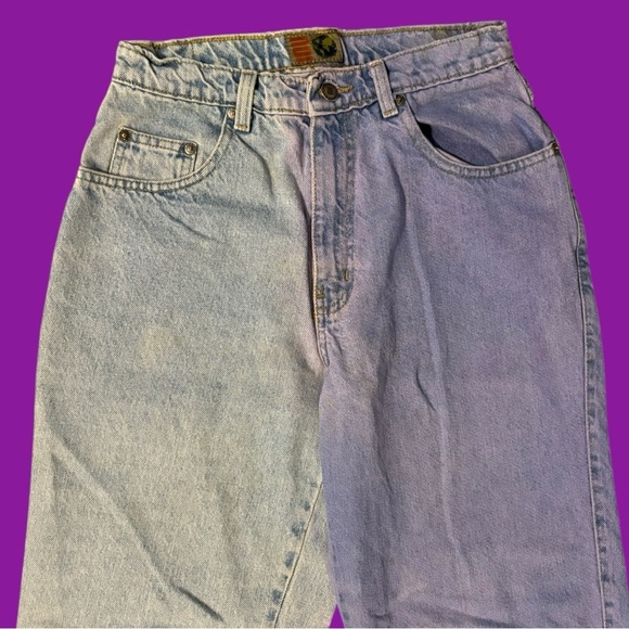 90s Reworked “Intro Jeans” Two-Tone Denim - Picture 3 of 4